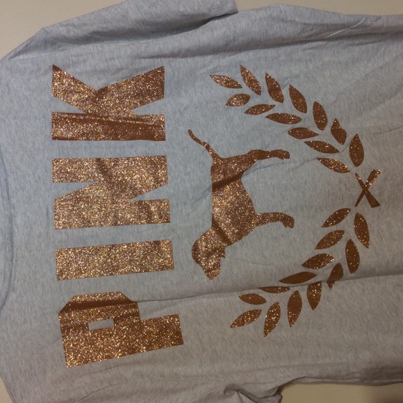 π₯VS Pink shine campus tee sz L NWT - Picture 6 of 10